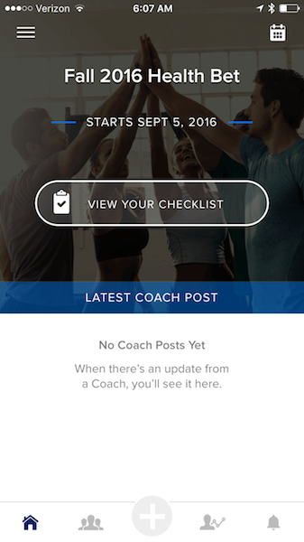 Fall Health Bet - Challenge Tracker App